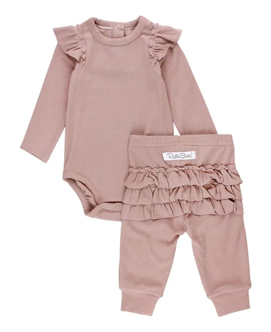 Lilac Ruffle 2 Piece Set Sweet Teas Children's Boutique