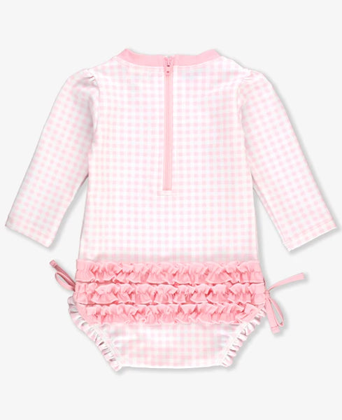 Pink Gingham One Piece