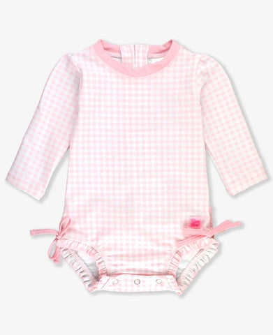Pink Gingham One Piece