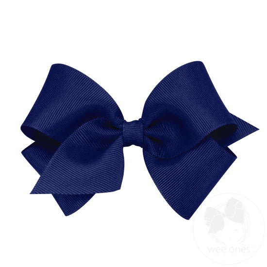 Wee Ones Small Solid Bow-Multiple Colors