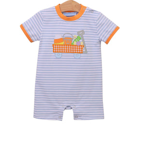 Halloween Wagon Boys Short Romper