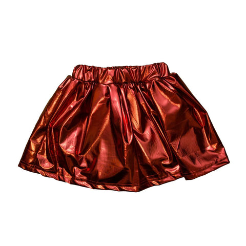 Game Day Maroon Metallic Skort