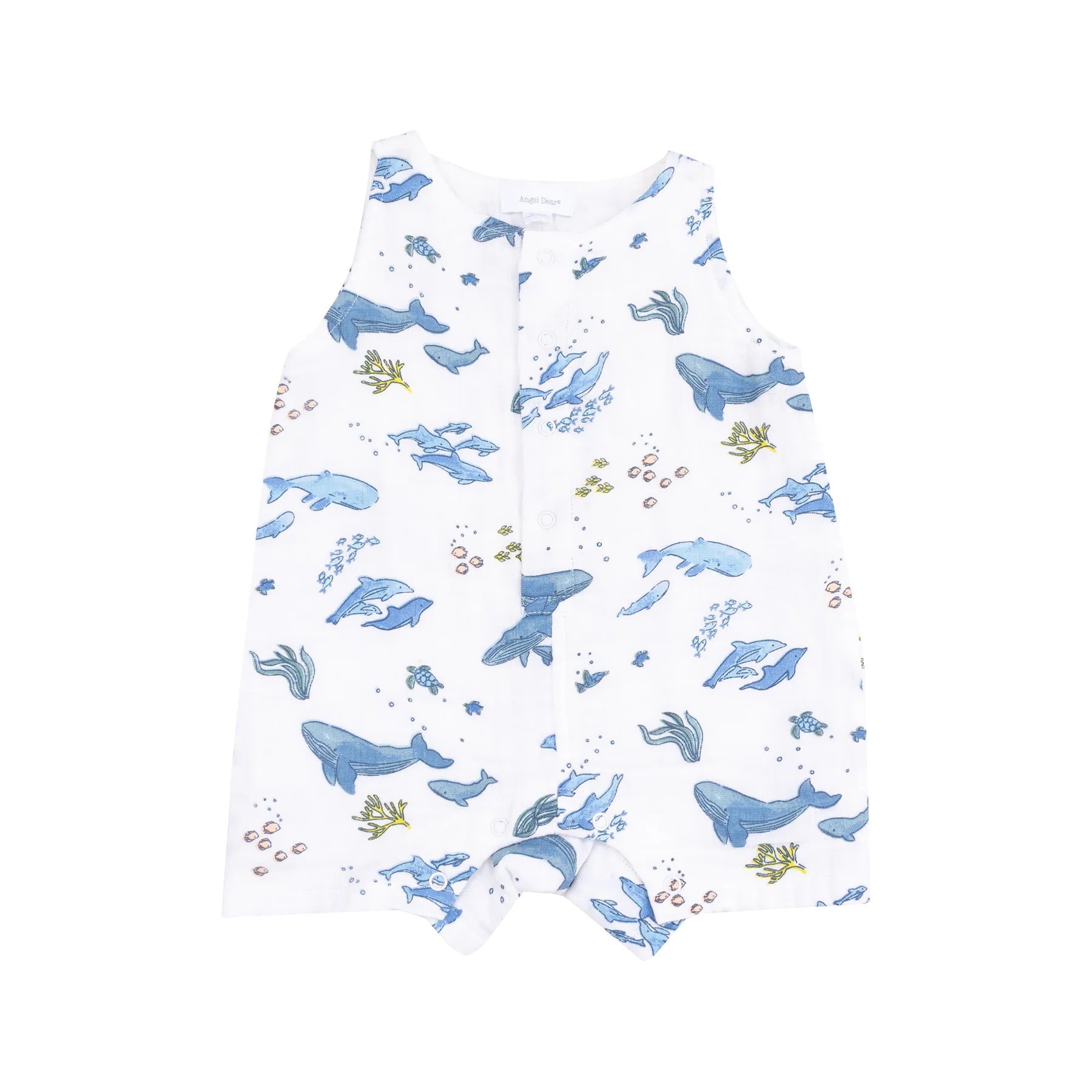 Watercolor Whales Romper