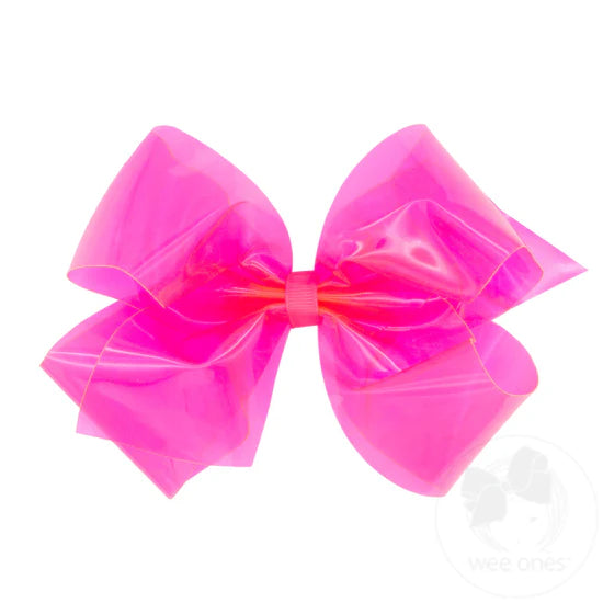 Wee Ones Medium Splash Vinyl Bow