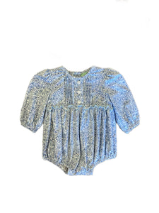 Blue Floral Knit Chloe Bubble