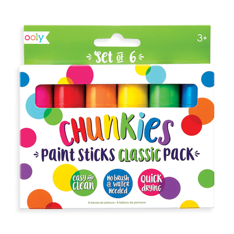 Chunkies Paint Sticks- Classic Pack (set of 6)