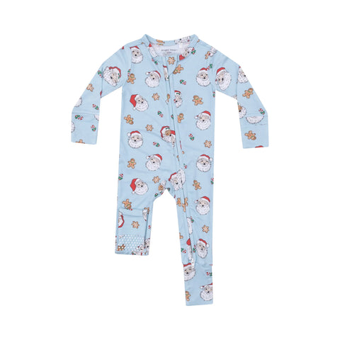 Vintage Santas Zipper Romper