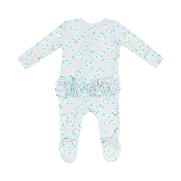 Vintage Daisy Ruffle Footie