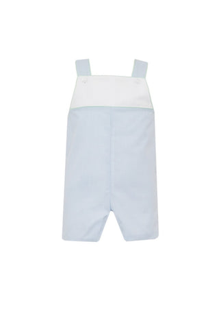 Blue Gingham Jon Jon with green trim