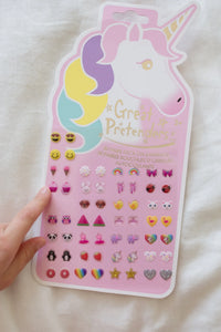 Unicorn Stick On Earrings Sweet Teas Children s Boutique