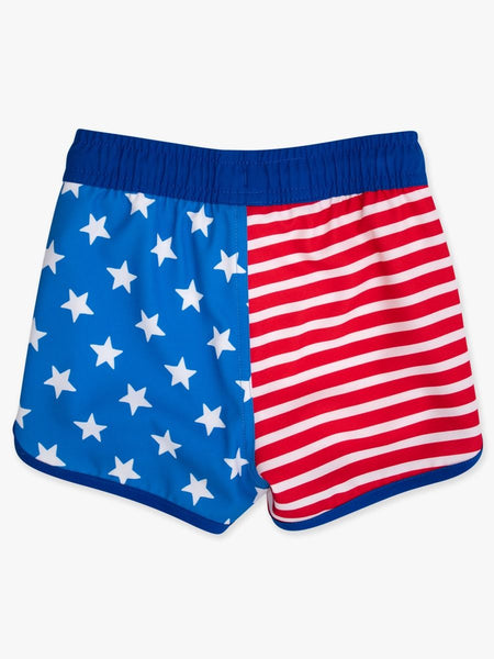 Star & Stripes Performance Swim Trunks