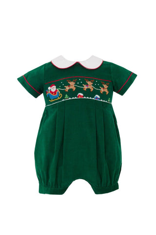 Santas Sleigh Corduroy Romper