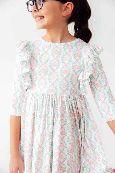 Pumpkin Kisses Harvest Wishes Twirl Dress