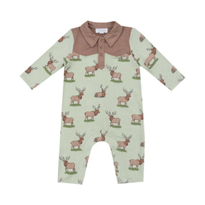 Elk Long Sleeve Cowboy Romper