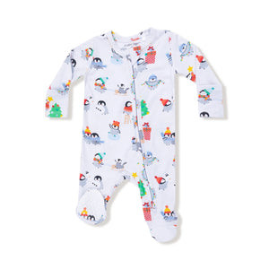 Holiday Penguins Footie
