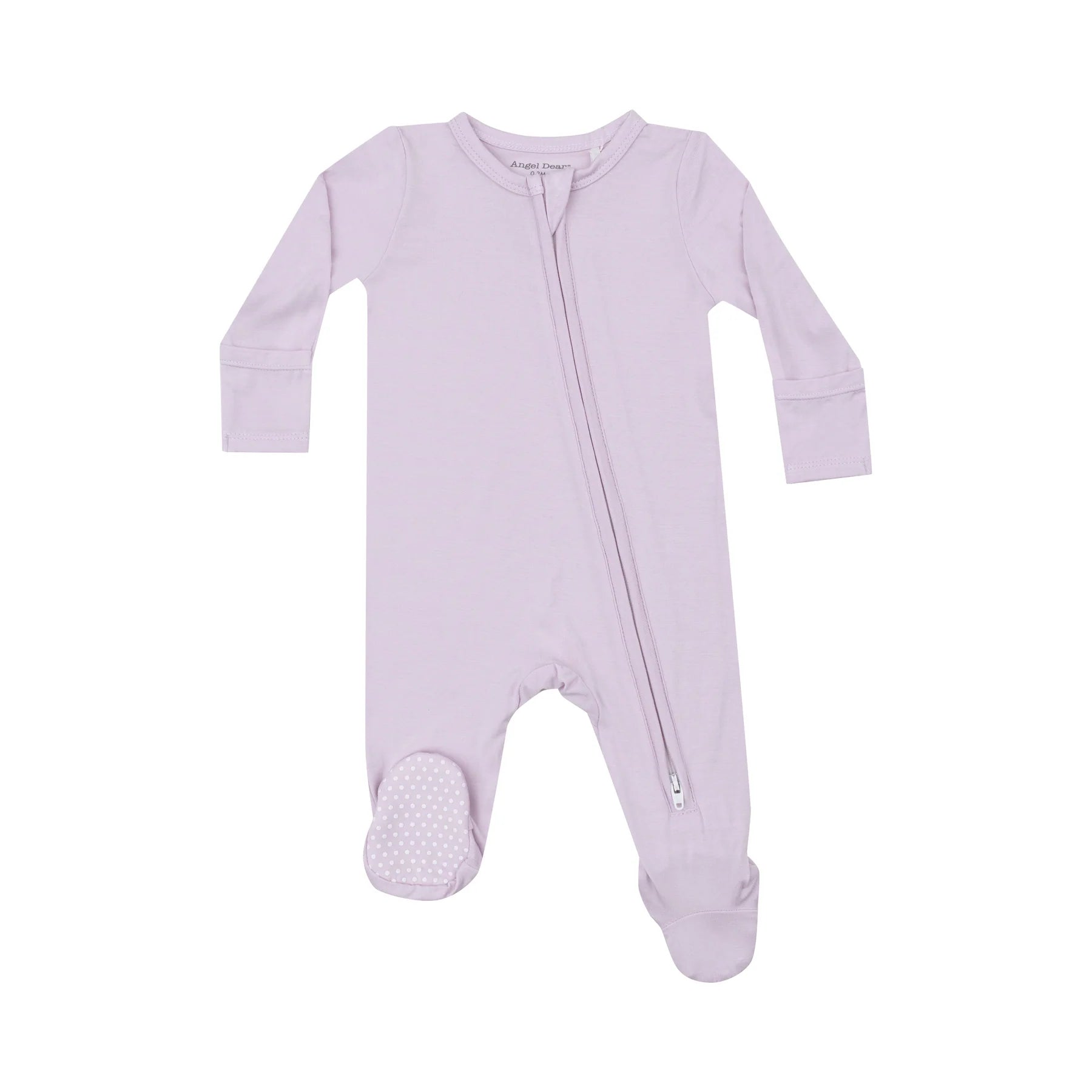 Bamboo Orchid Hush Zipper Footie