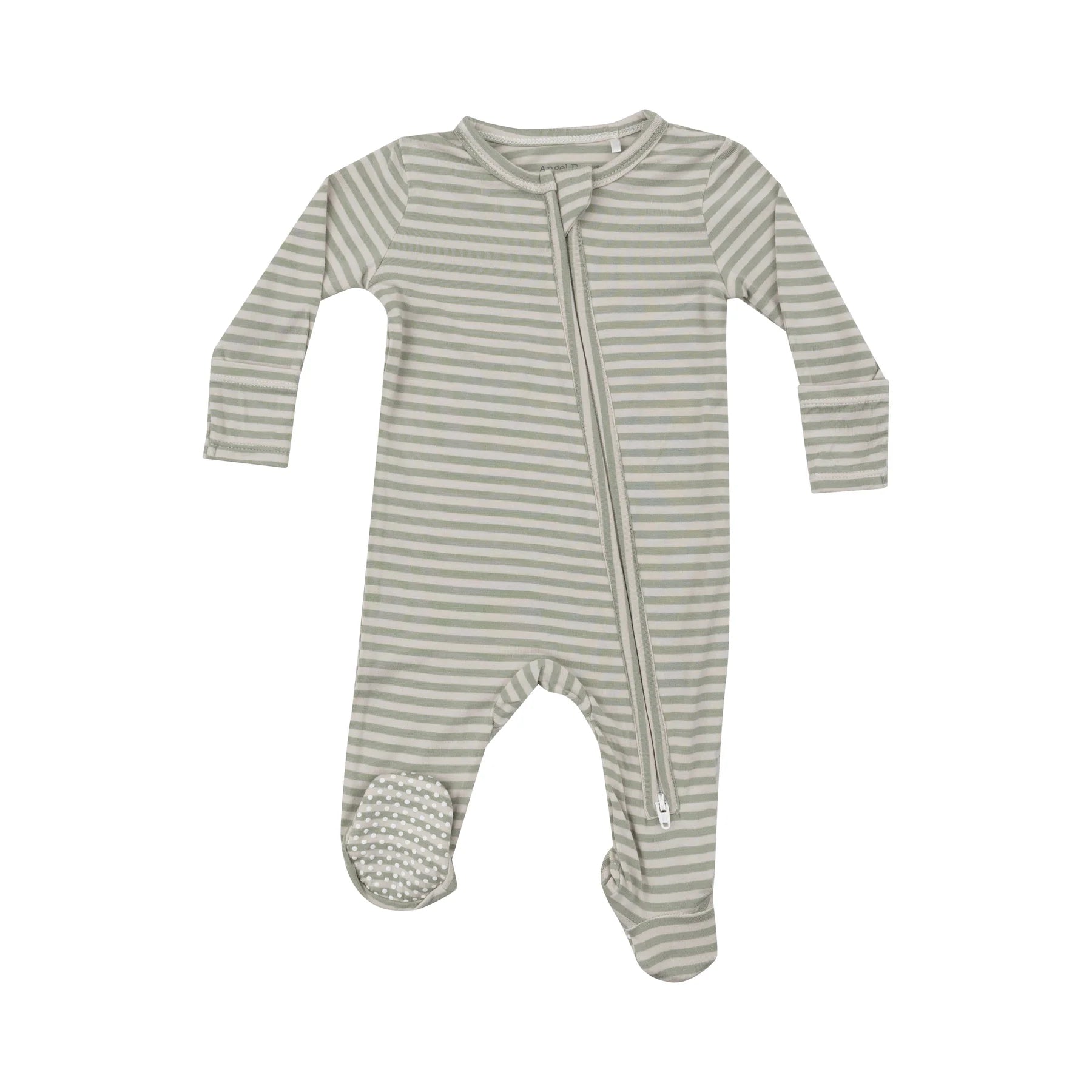 Bamboo Desert Sage Zipper Footie