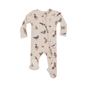 Ducks 2 Way Zipper Footie