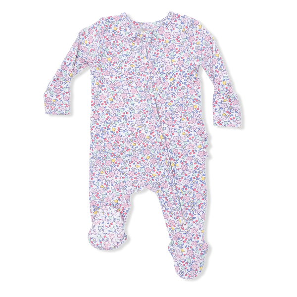 Elizabeth's Garden Ruffle Footie