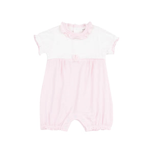 Pink Tiny Bunny Ruffle Romper