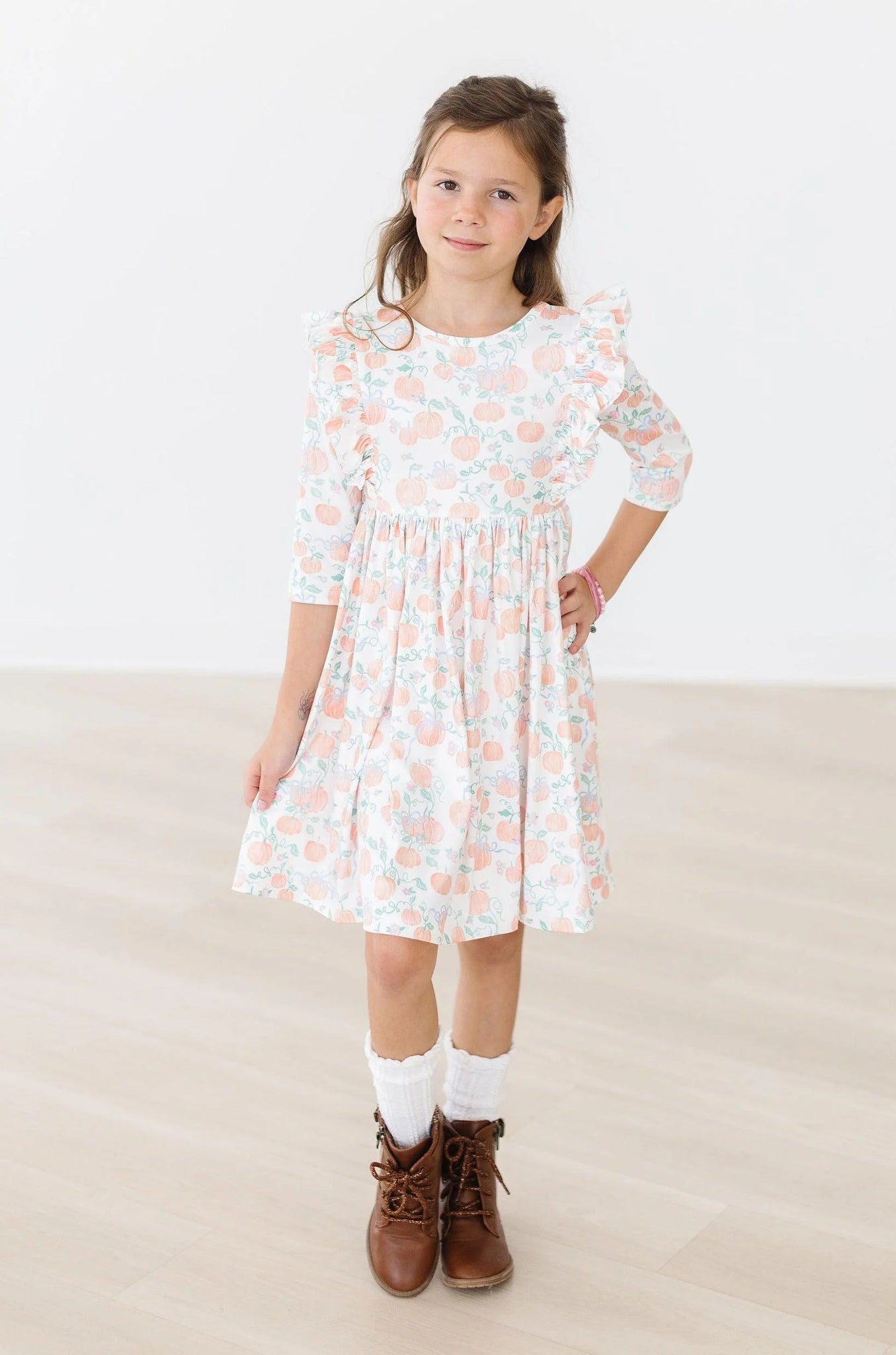 Pretty Pumpkins Twirl Dress