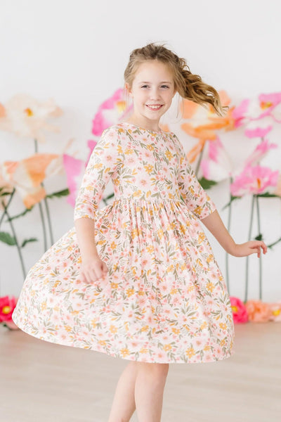 Pretty Peachy Twirl Dress