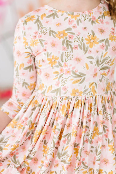 Pretty Peachy Twirl Dress