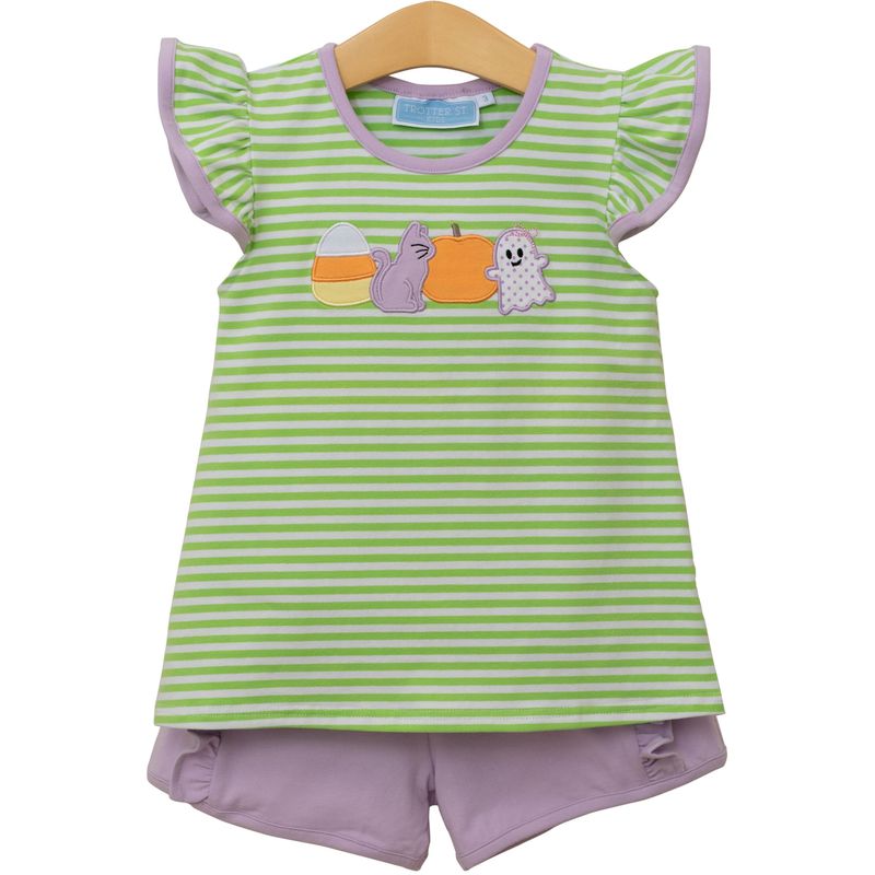 Halloween Girls Shorts Set