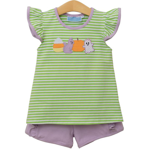 Halloween Girls Shorts Set