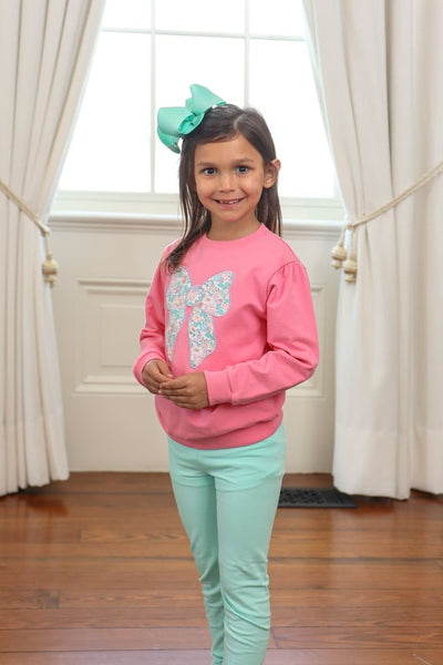 French Terry Bows Pullover