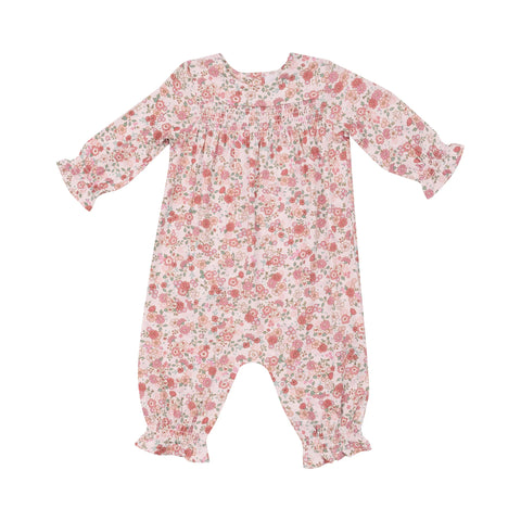 Pretty Calico Smocked Romper