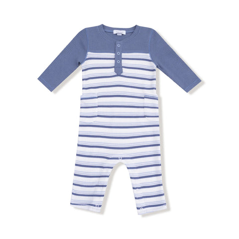 Vintage Stripe Blue Romper