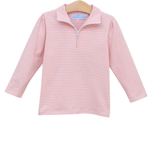 Tori Pullover- Light Pink Stripe