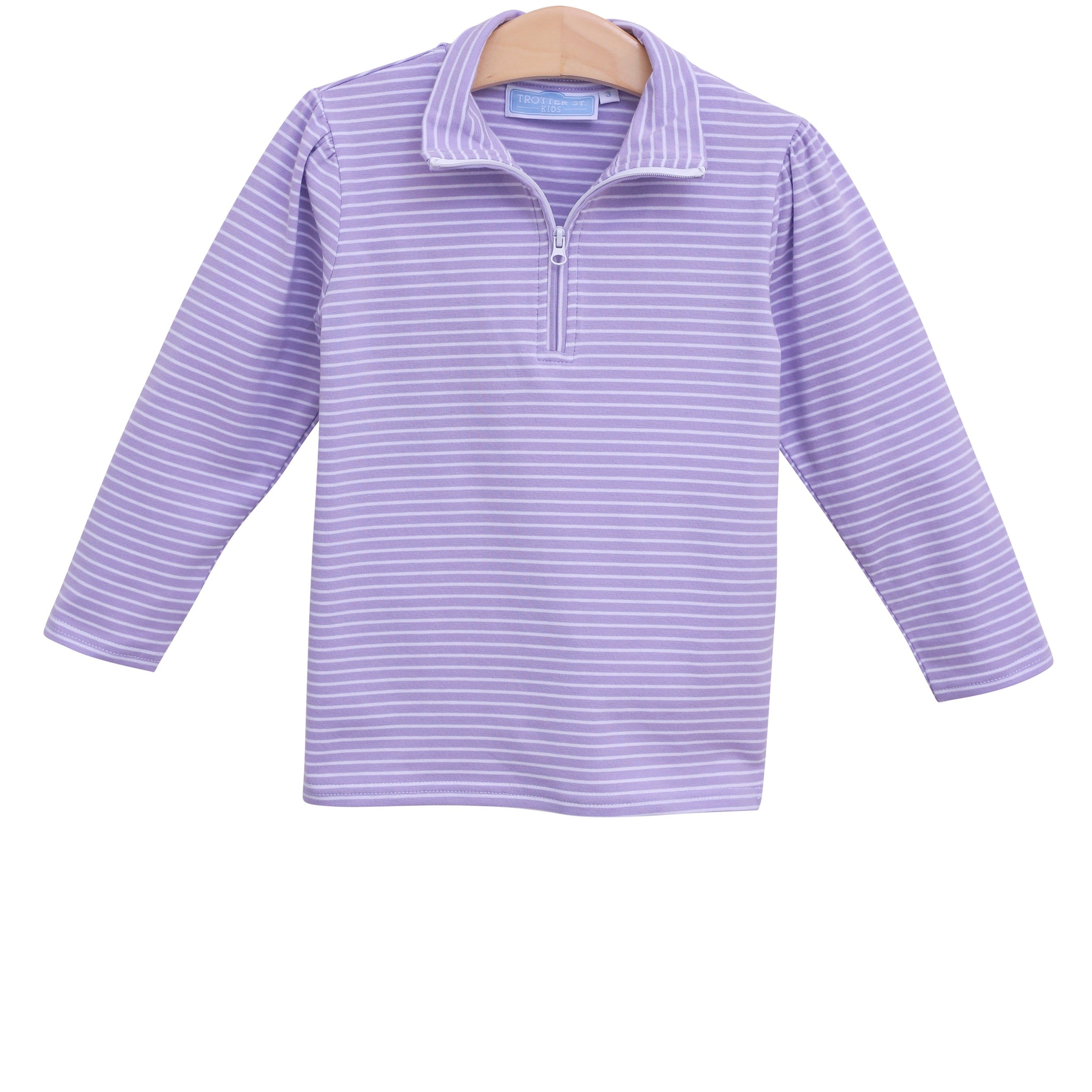 Tori Pullover- Lavender Stripe