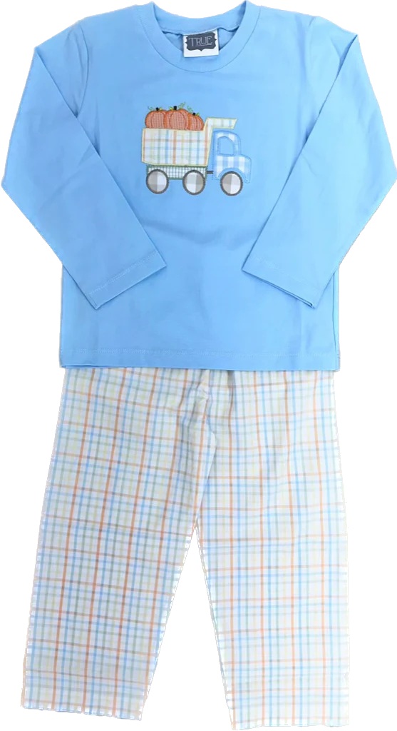 Pumpkin Truck Pants Set