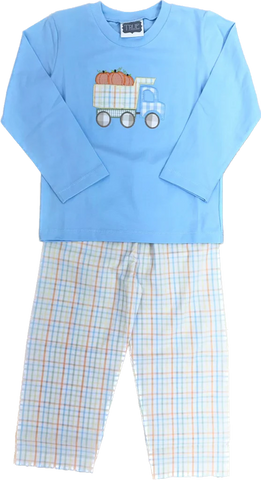 Pumpkin Truck Pants Set