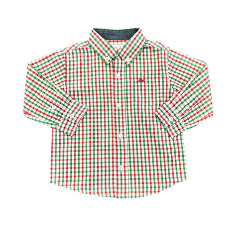 Christopher Red/Green Dress Shirt