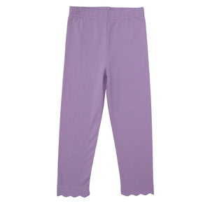 Scallop Leggings- Lavender