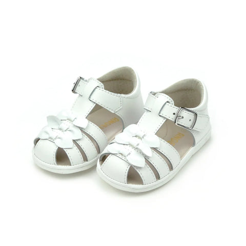 Everly Angel Baby Bow Sandal-White