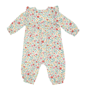 Ruby's Garden Ditsy Ruffle Sleeve Romper