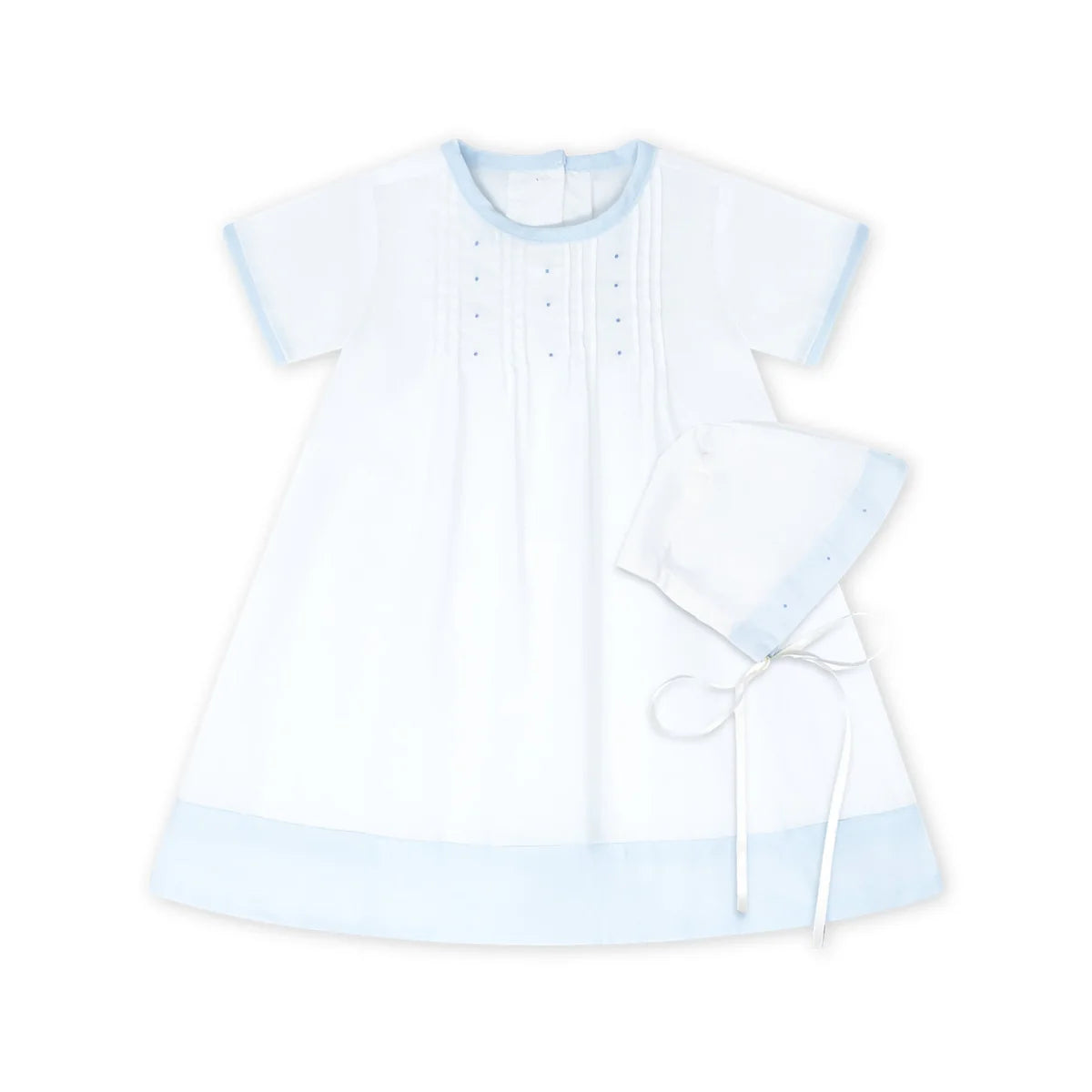 Daygown Set White and Blue