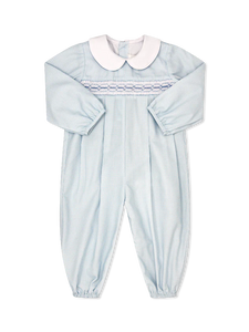 Christopher Romper-Blue Minigingham