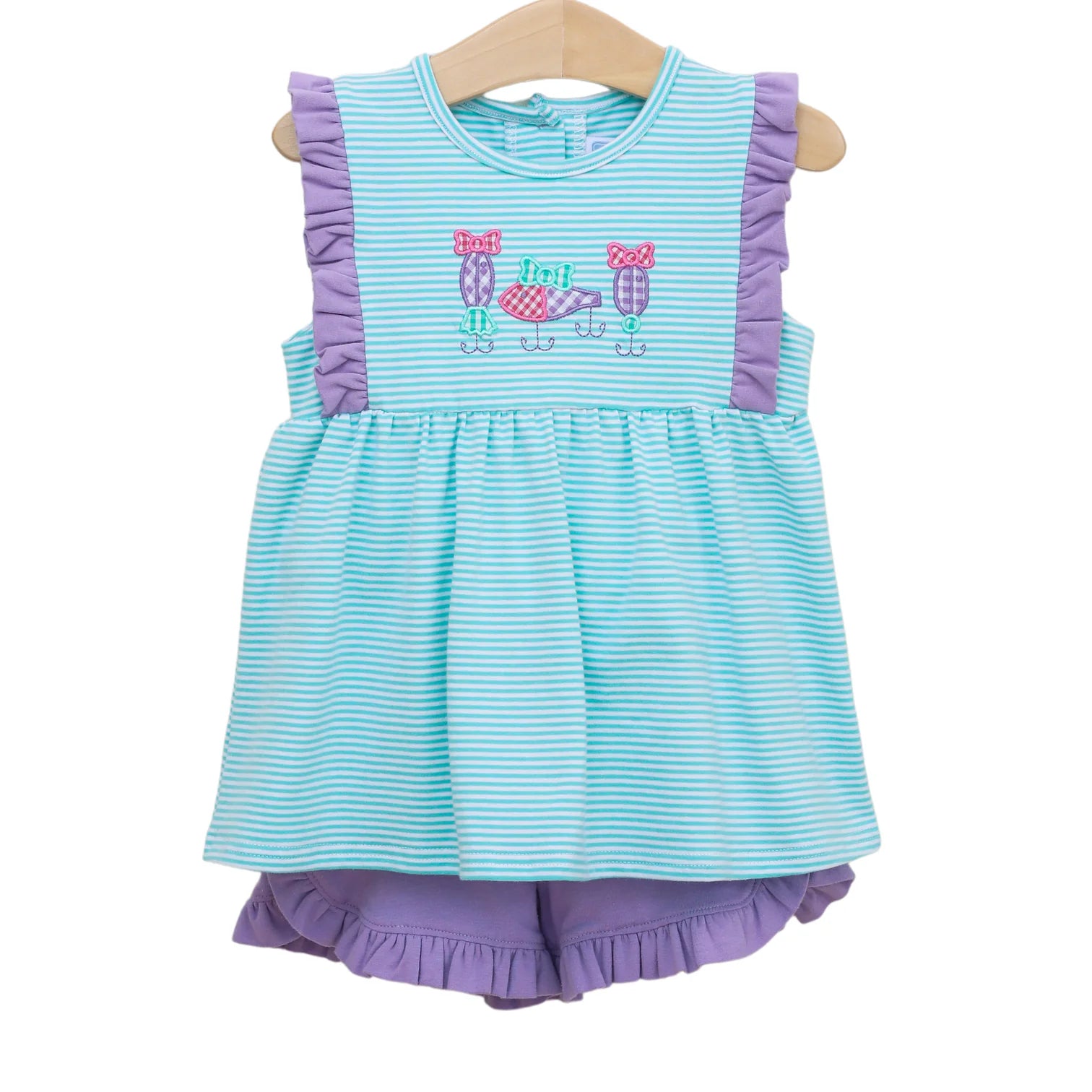 Fishing Lures Girls Short Set