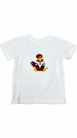 Boys Gamecock Applique' Shirt