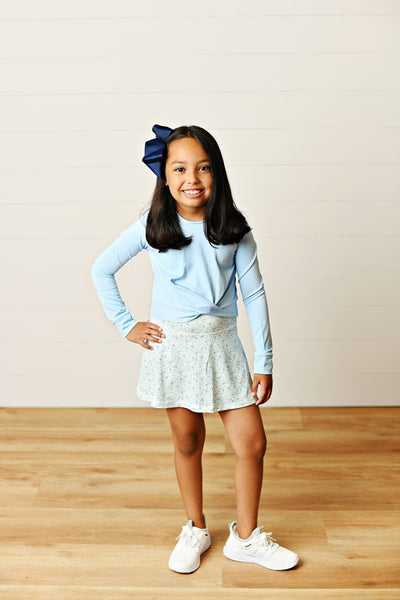 Blue Knot Top
