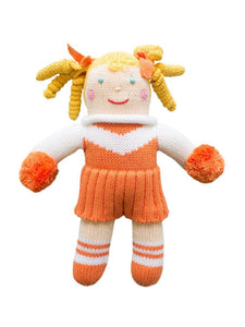 Cheerleader Knit Rattle Doll