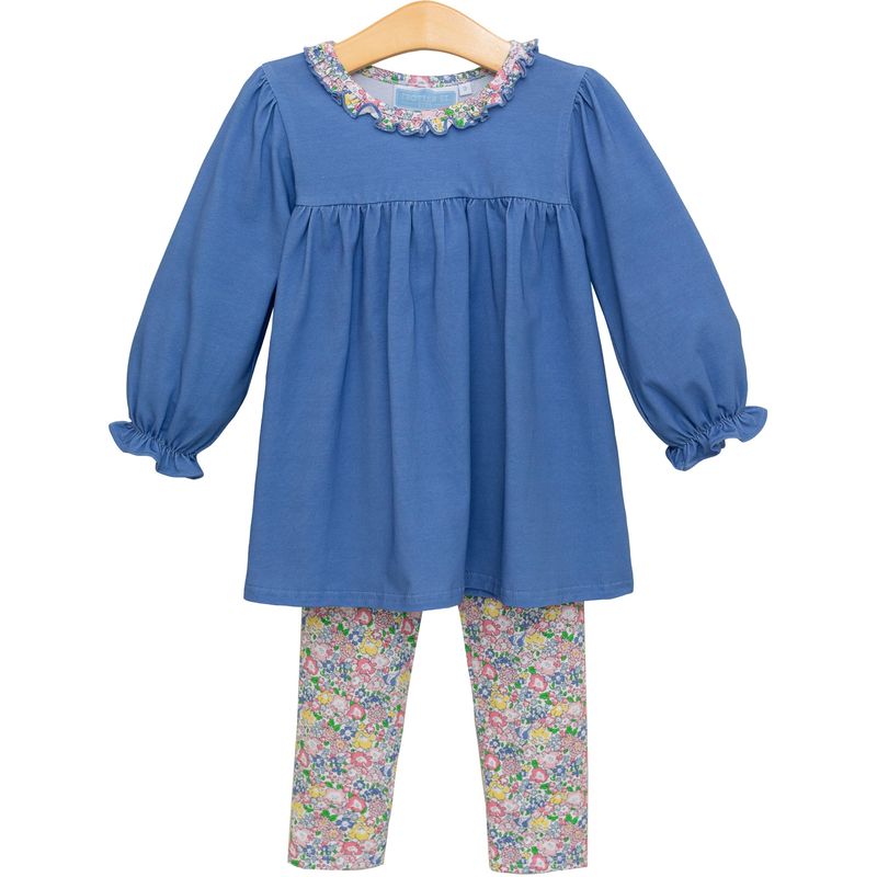 Floral Ruffle Pants Set