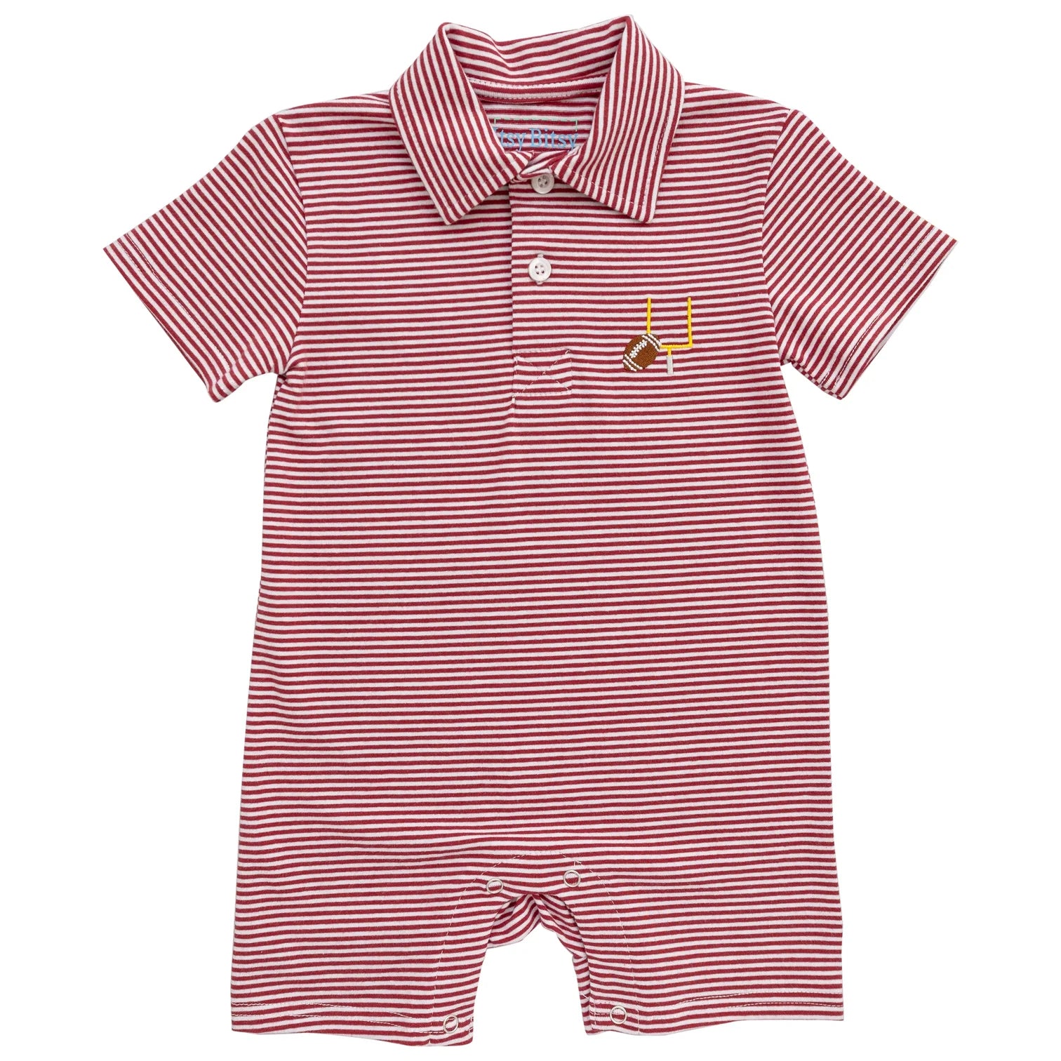 Crimson Gameday Polo Romper