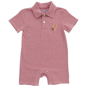 Crimson Gameday Polo Romper