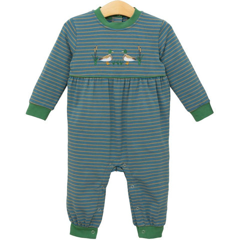 Mallard Embroidery Boys Romper